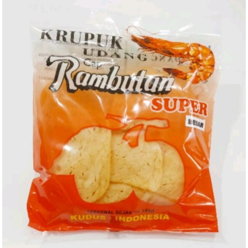 

Krupuk udang rambutan super Besar 250gr