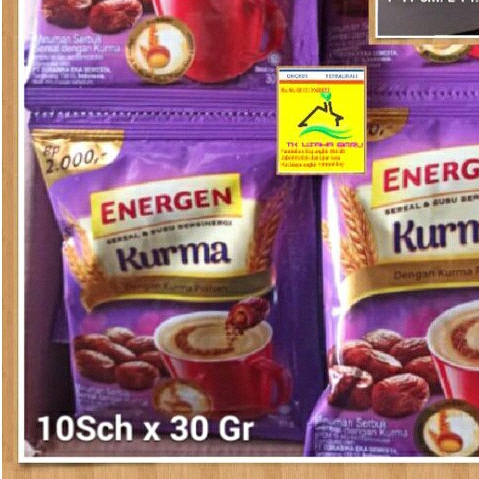 

ENERGEN KURMA 1 RENCENG 10 X 30 GR