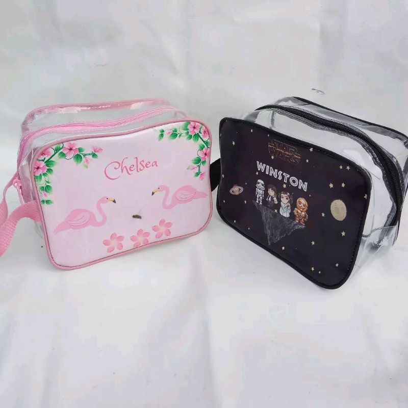 

POUCH MIKA |pouch transparan |tas custom |Tas Ultah Anak |Tas foto