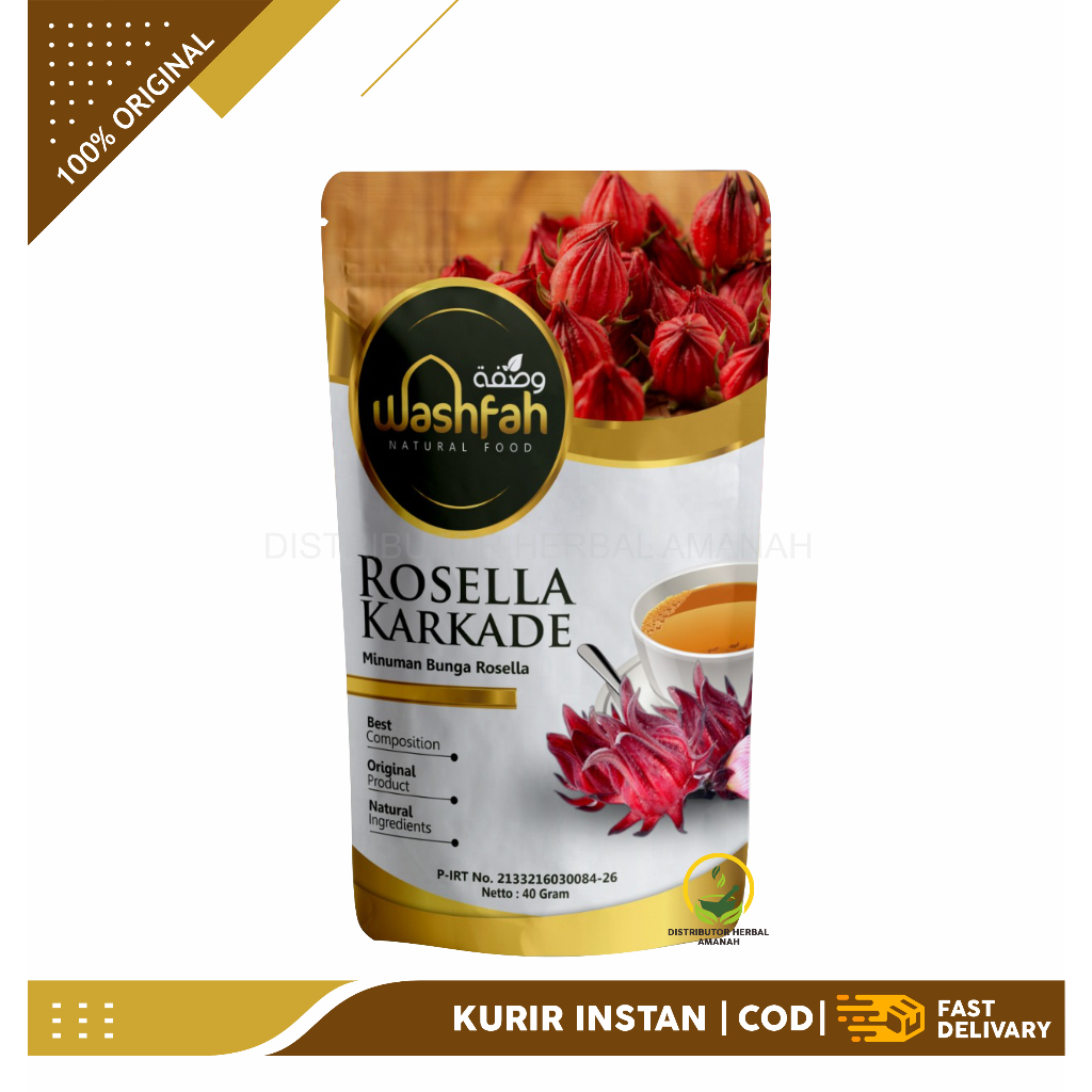 

Bunga Rosella Karkade Kering Teh Rosela Kualitas Terbaik Washfah