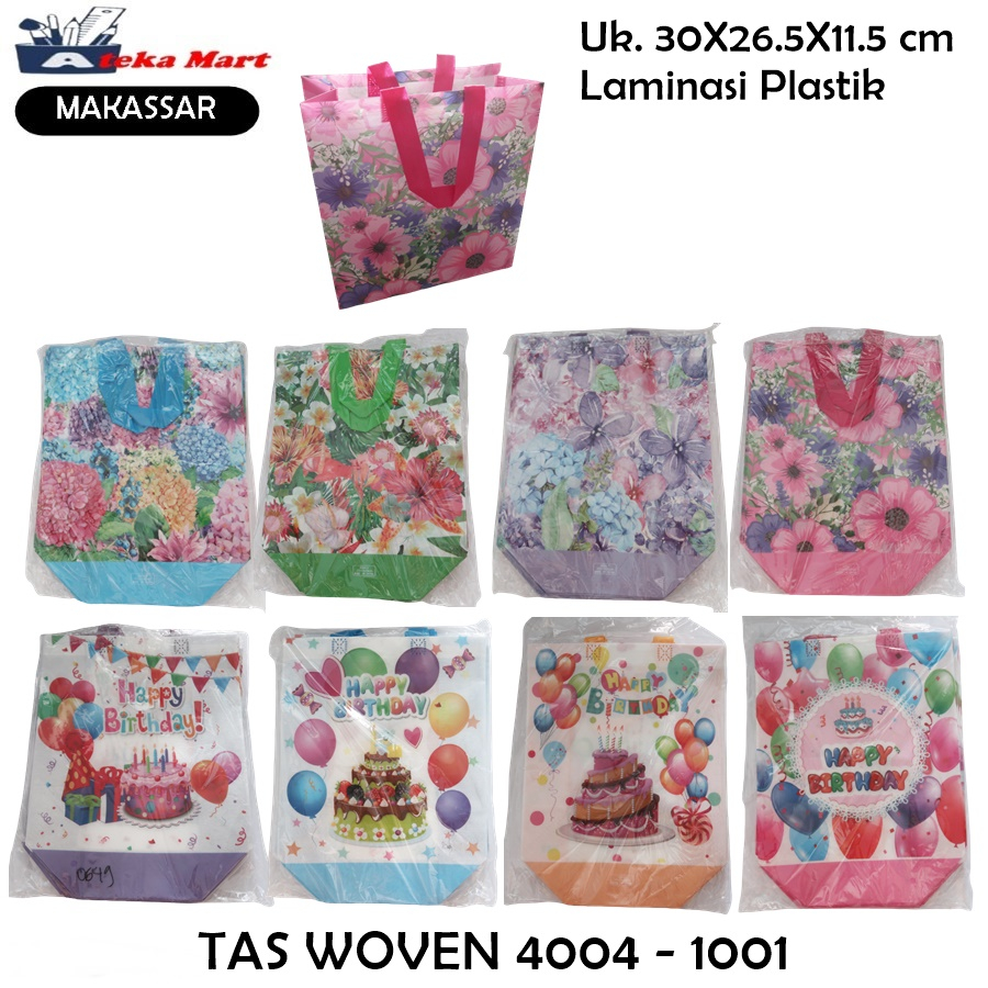 [BKS/12PCS] TAS NON WOVEN SINTETIS 1001 - 4004