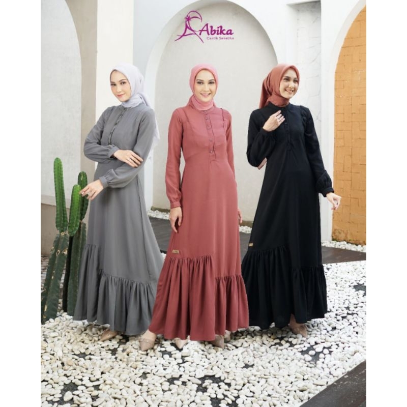 Moslem Ori Gamis Busui Friendly Polos Youris Rempel Gilsha Dress By Abika (Ready Please Cekstok)