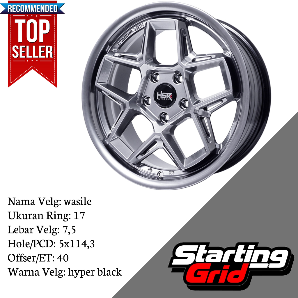 Velg Mobil HSR Ring 17 Untuk Camry, Innova, Xl7, Ertiga, Baleno, Grand vitara, Juke, Mazda - Free On