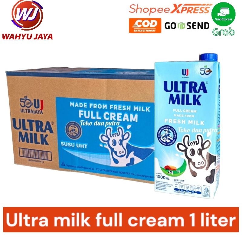 

ultra milk full cream 1 dus@12 pcs