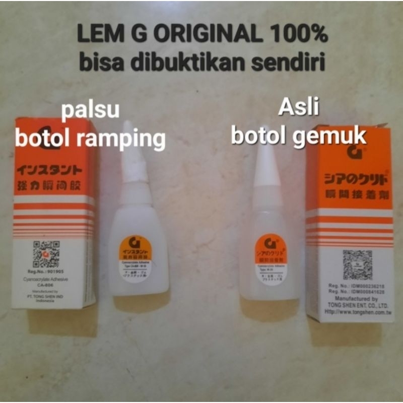 

Lem G ori 100%/ Lem korea asli barcode botol gemuk
