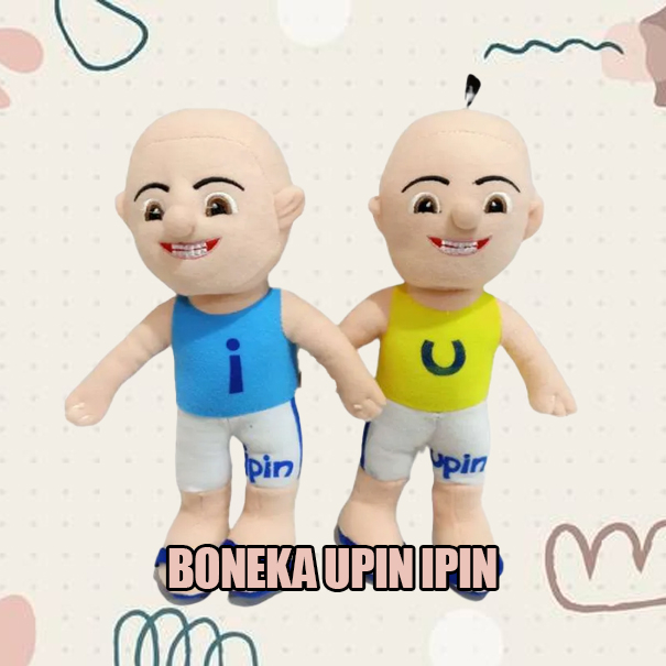 MAINAN BONEKA UPIN DAN IPIN , BONEKA UPIN&IPIN SET DAN SATUAN