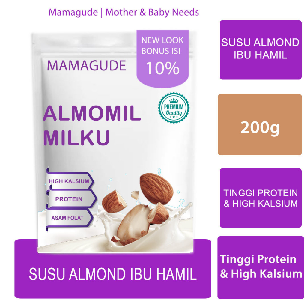 Susu Almond Ibu Hamil Susu Ibu Hamil Trimesemester Susu Hamil Muda Kacang Almond Kacang Hijau Oatmea