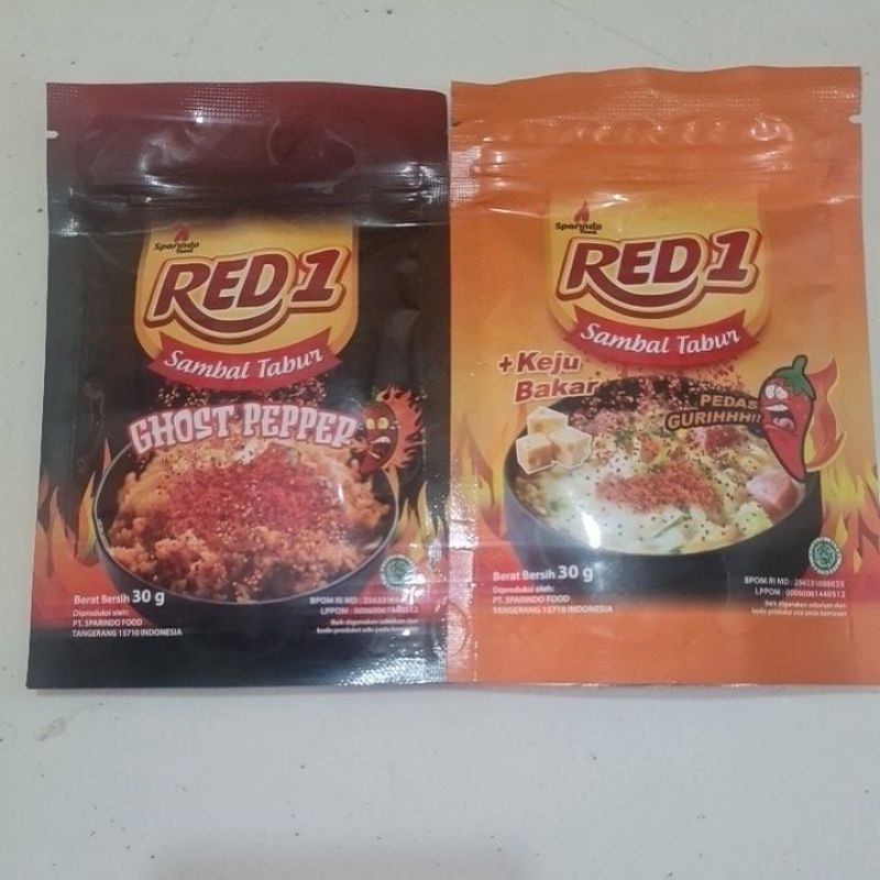 

Red1 Sambal Tabur Original dan +Keju Bakar 30gram