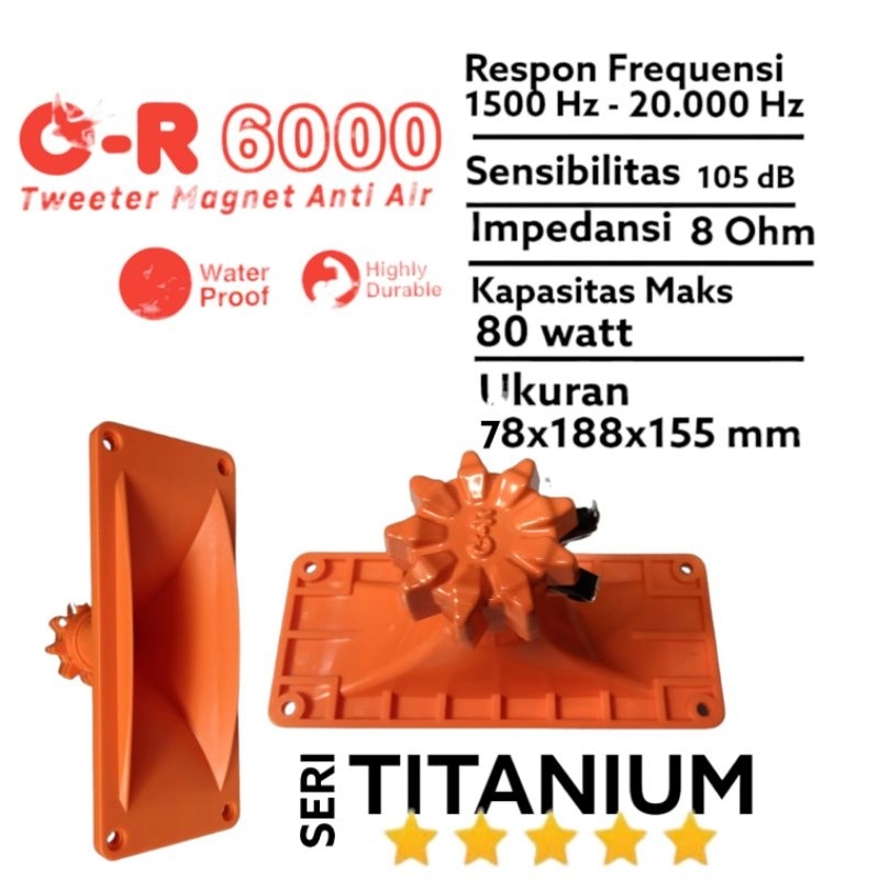 tweter oren tweter orange anti air OR-6000 tweter walet
