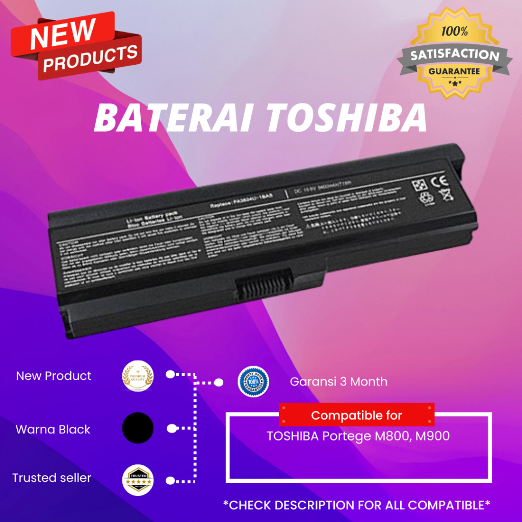 Baterai TOSHIBA Portege M800 M900
