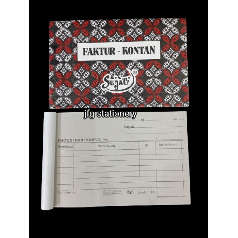 Bon Faktur Kontan SEJATI 1PLY