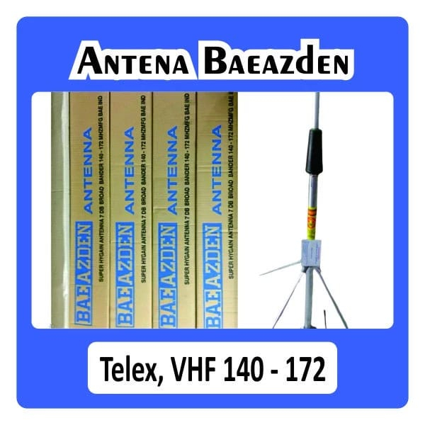 Antena Telex Baeazden VHF Bae Azden Baeasden Anten RIG HT Rumah Luar V5 V2R Baegasden Baegazden