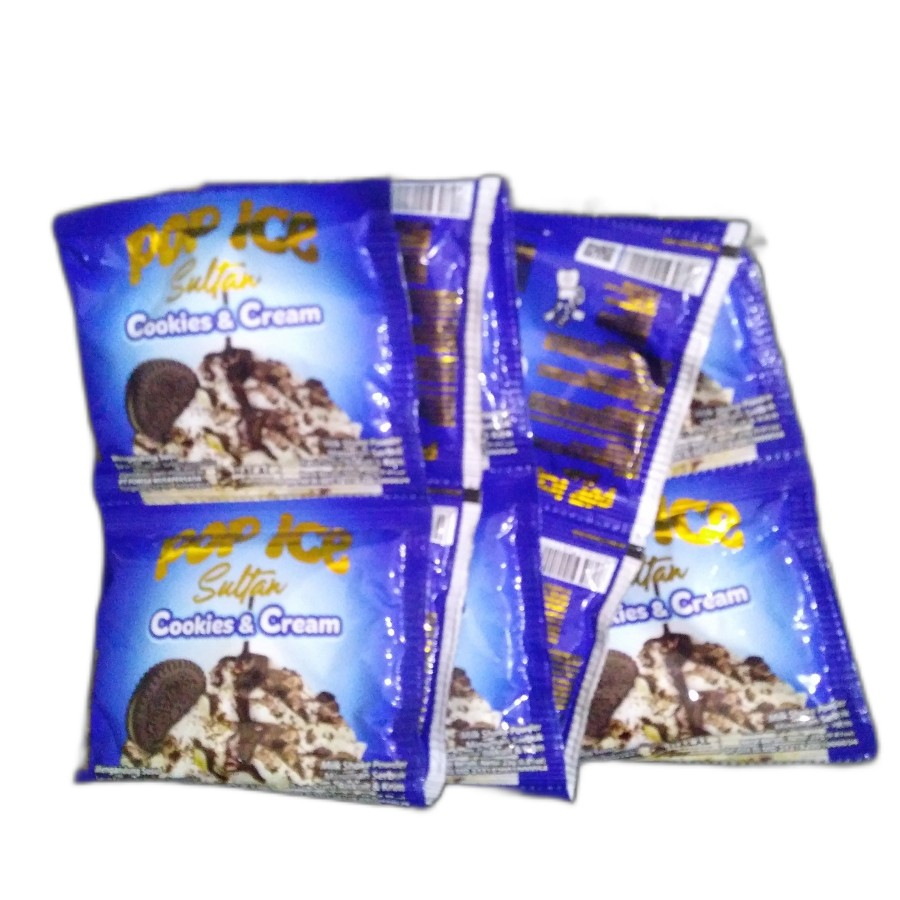 

POP ICE Sultan Cookies & Cream Minuman Bubuk Renceng [10 x 24 Gr]