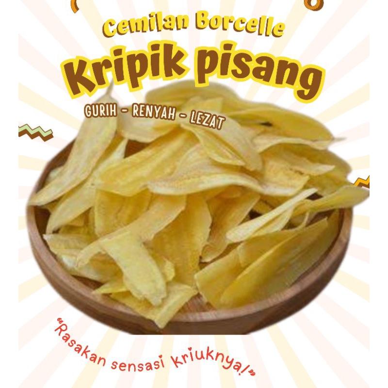 

Kripik Pisang Gurih Cemilan Oleh Oleh 250 gm