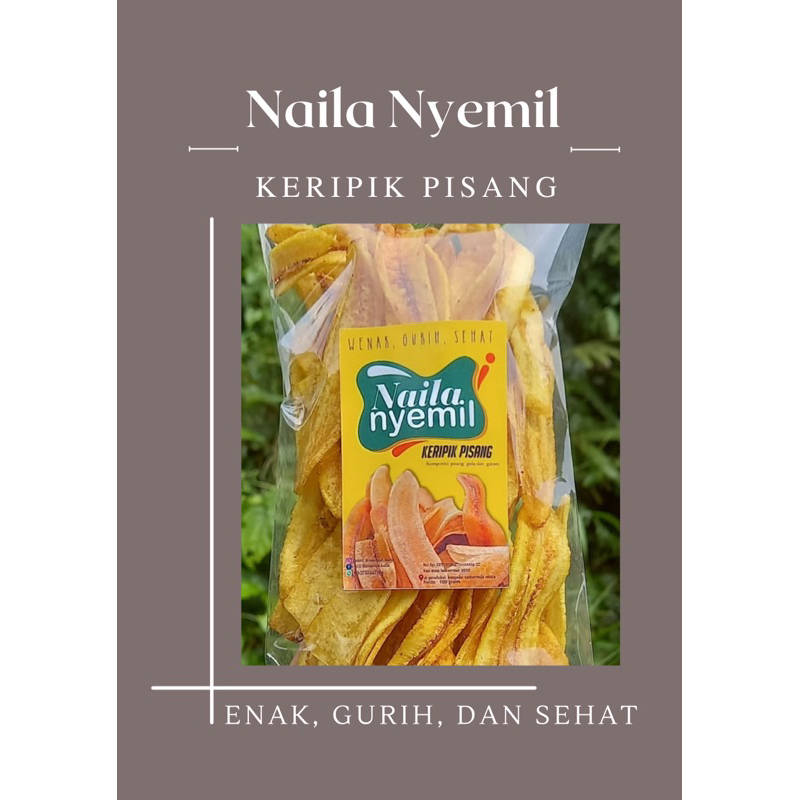 

[BEST SELLER] KERIPIK PISANG CRISPY BY NAILA NYEMIL GURIH LEZAT MANIS 100 GRAM