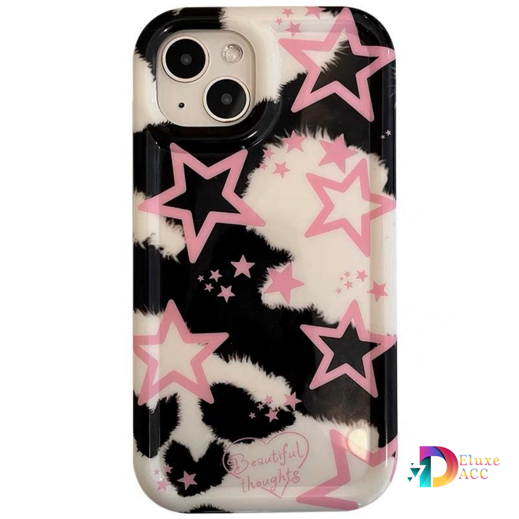 SS836 SOFTCASE SILIKON BINTANG HITAM FOR OPPO A5I A3X A3S A5 A1K A5S A7 A12 F9 A11K A15 A15S A16 A16