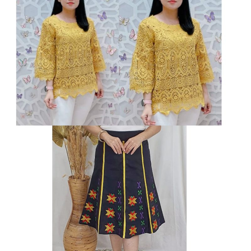 Blouse brokat bangkok/Atasan wanita murah