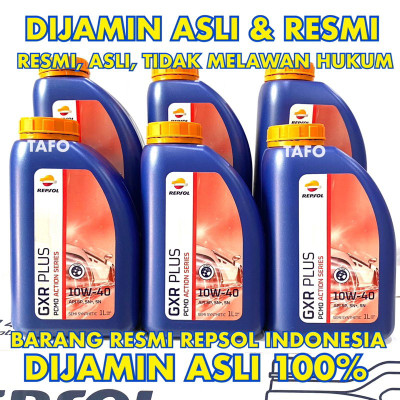 OLI MESIN REPSOL GXR PLUS PCMO 10w-40 / REPSOL GXR PLUS 10w40