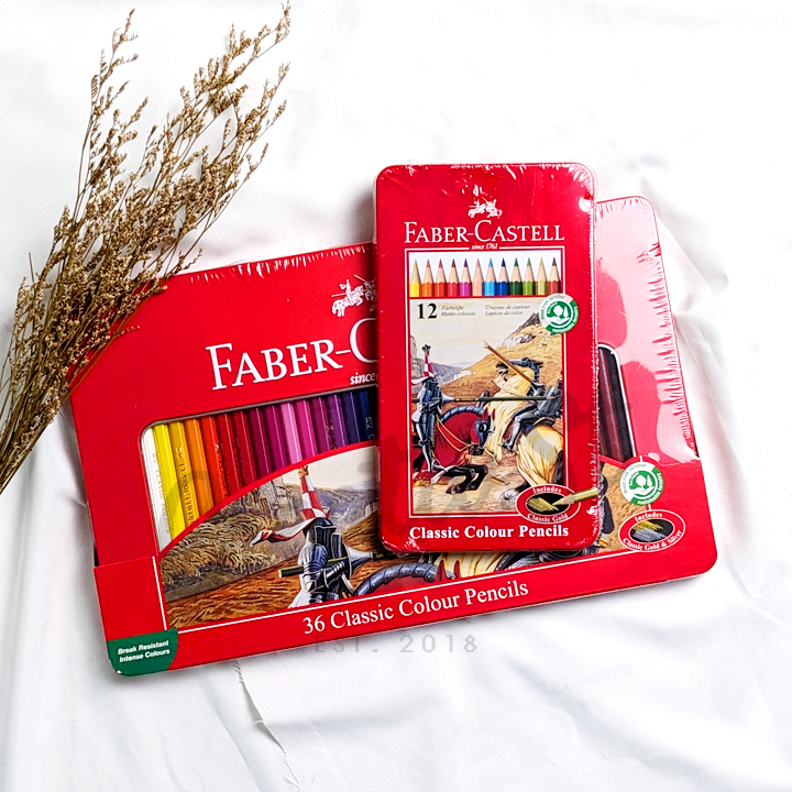 

FABER CASTELL Pensil Warna Tin Case Classic Watercolor 12 24 36 48 Warna
