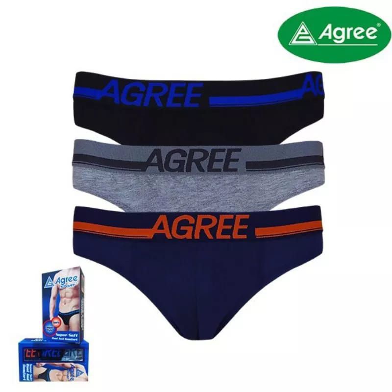 CD AGREE 2325 -Celana Dalam Pria Karet Luar - CD Cowok Isi 3pcs