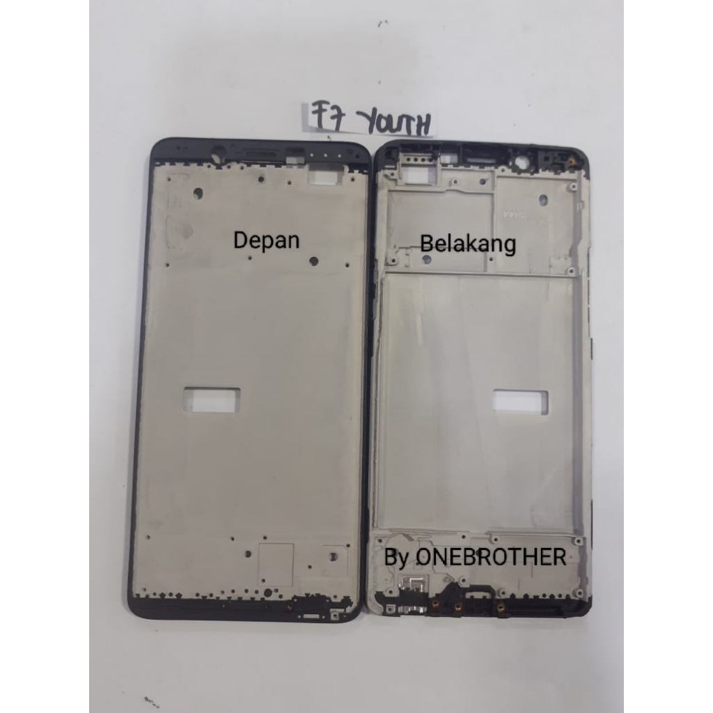 FRAME LCD TULANG TENGAH DUDUKAN LCD OPPO F7 YOUTH BLACK
