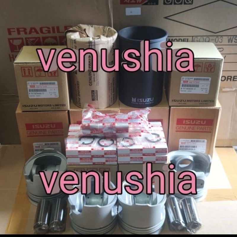 LINER KIT LINER SET BORING KOMPLIT NKR71 NKR-71 4HG1 UERO 1 ORIGINAL GARANSI 1 BULAN