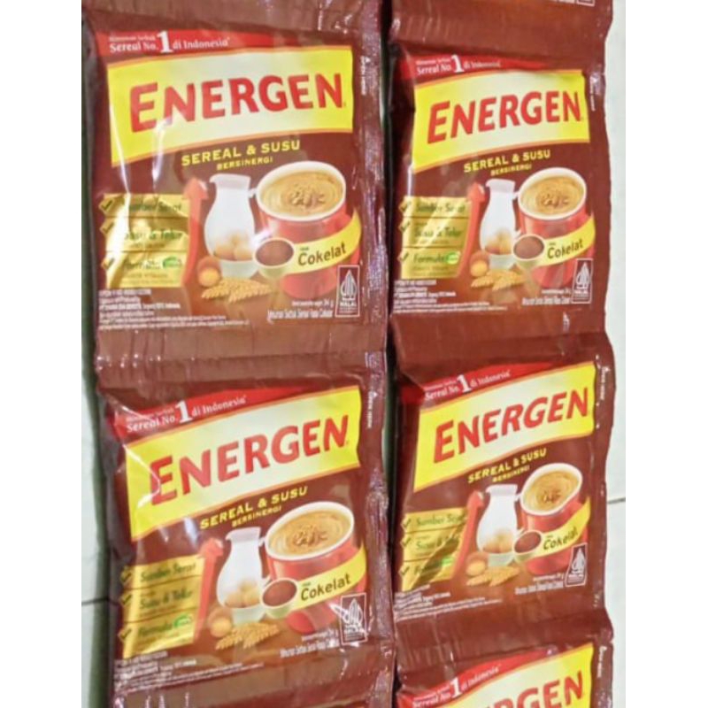 

10 Sachet Energen coklat