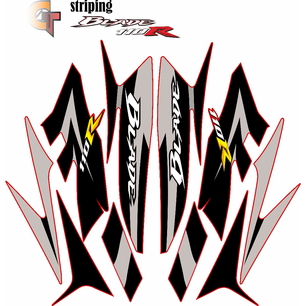 STRIPING BLADE 110 / STIKER BLADE 110 / STIKER STRIPING VARIASI BLADE 110 / BLADE