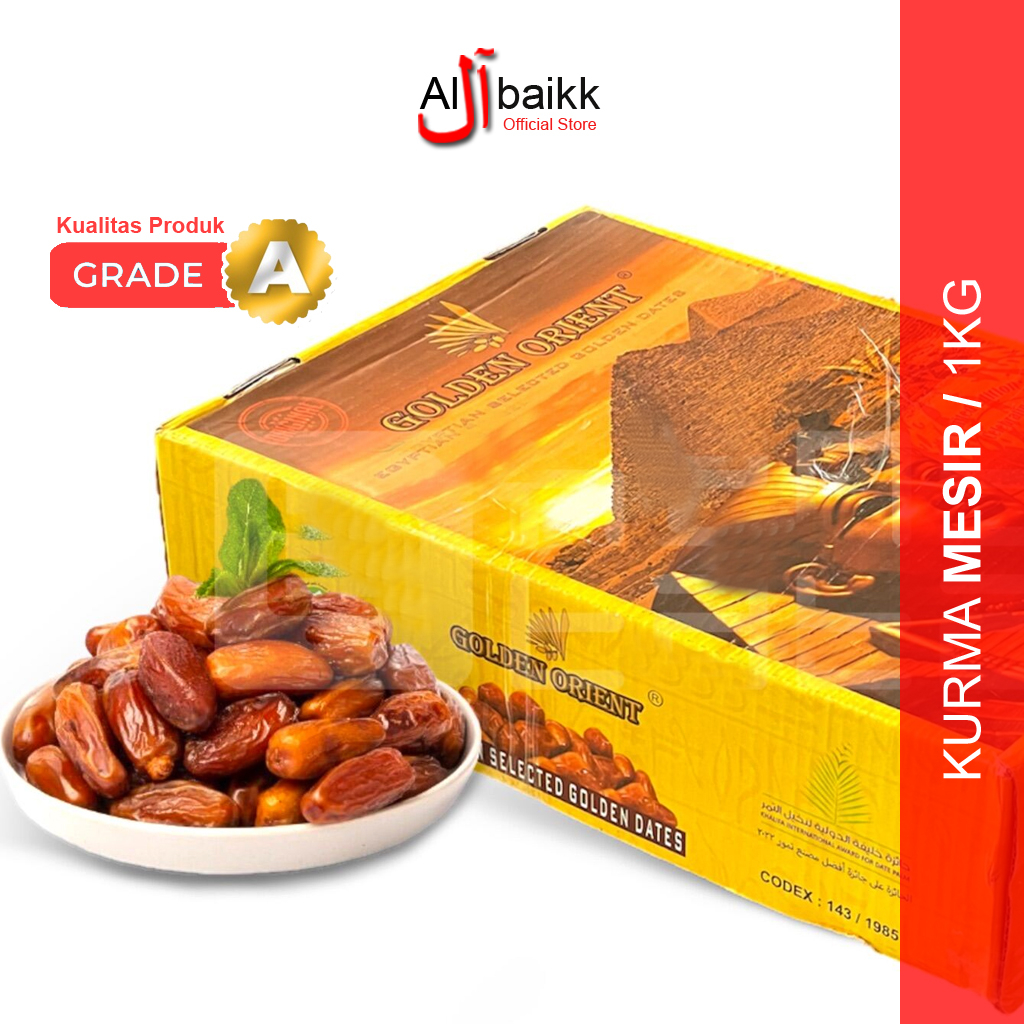 

Kurma Mesir Golden Valley / Orient 1kg Kurma Mesir Manis Legit Bebas gula Alami