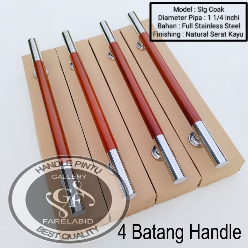 Handle Pintu Rumah Stainless Steel 80 Cm Gagang Pintu 60 cm Pegangan Pintu Kupu Tarung 45 Cm Tarikan