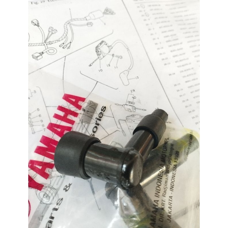 Cop Busi Yamaha DT100 Pengapian Tahan Panas apliksi DT125 Trail Enduro Plung Cap ignition Wire Harne