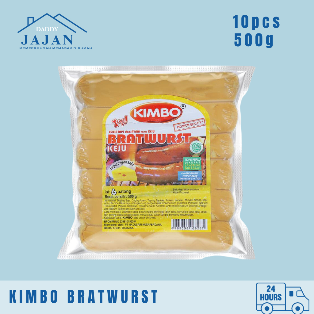 

Kimbo Bratwurst Sosis Besar 10pcs