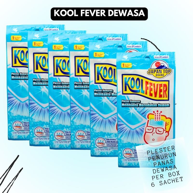 KOOL FEVER DEWASA-KOOL FEVER PLESTER KOMPRES PENURUN PANAS PER BOX