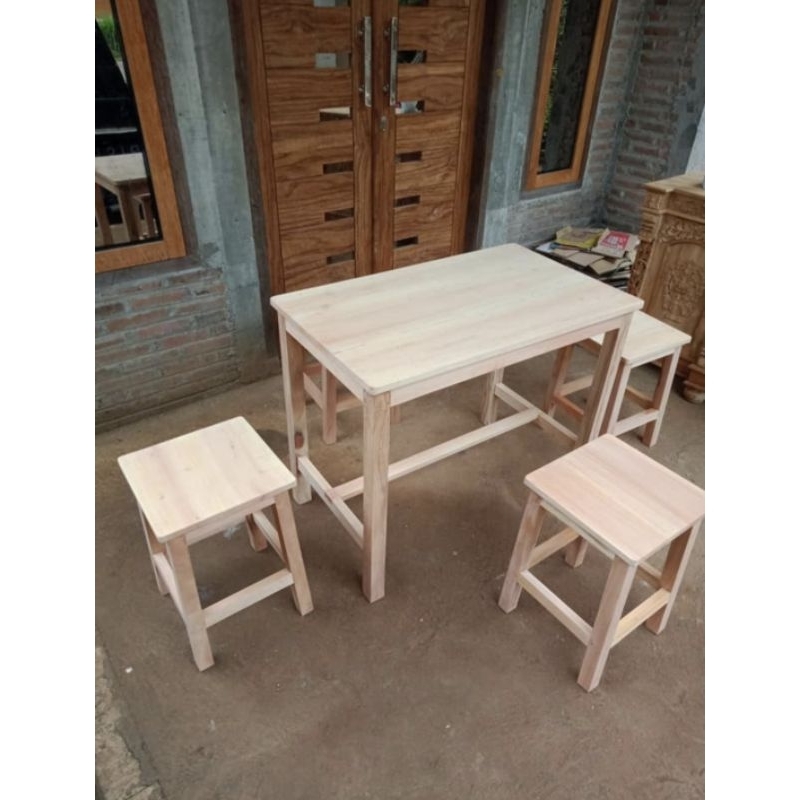 set kursi cafe kursi warung kursi makan kursi antik kayu mahoni