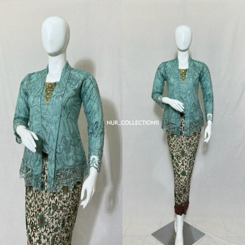 NEW DEALS (Bisa cod)Kebaya Kutu Baru tille by rasaqi kebaya / Kebaya Tunik / Tunik Brokat / Kebaya