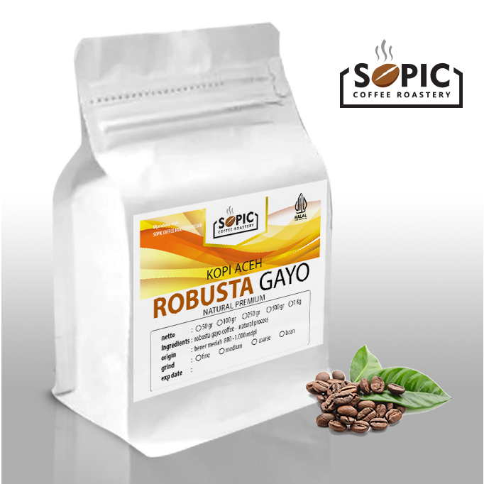 

Kopi Aceh Robusta Gayo Natural Premium 250 gr