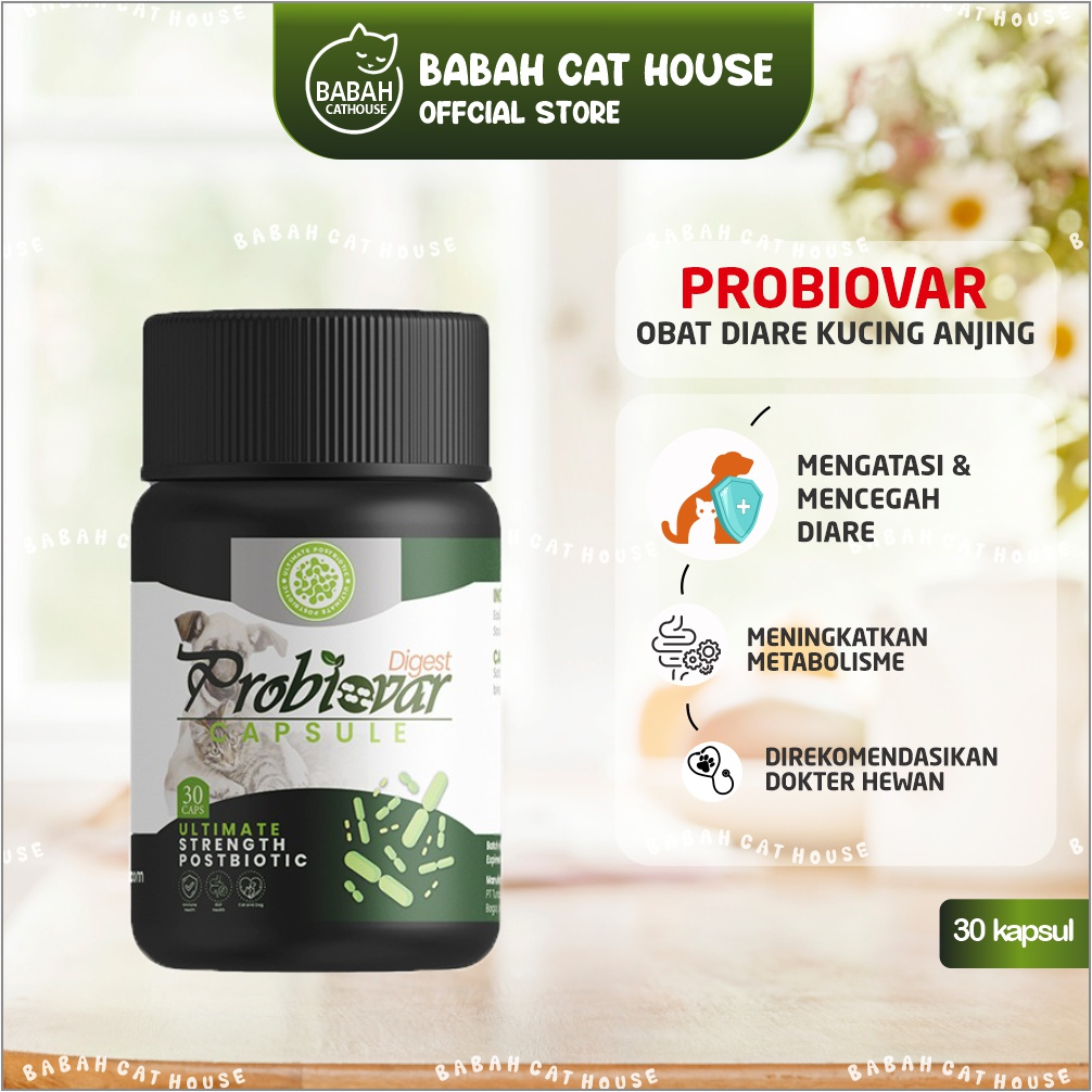PROBIOVAR Digest Obat Diare Mencret  Kucing Anjing Kelinci Saluran Pencernaan Sensitif Sembelit Prob