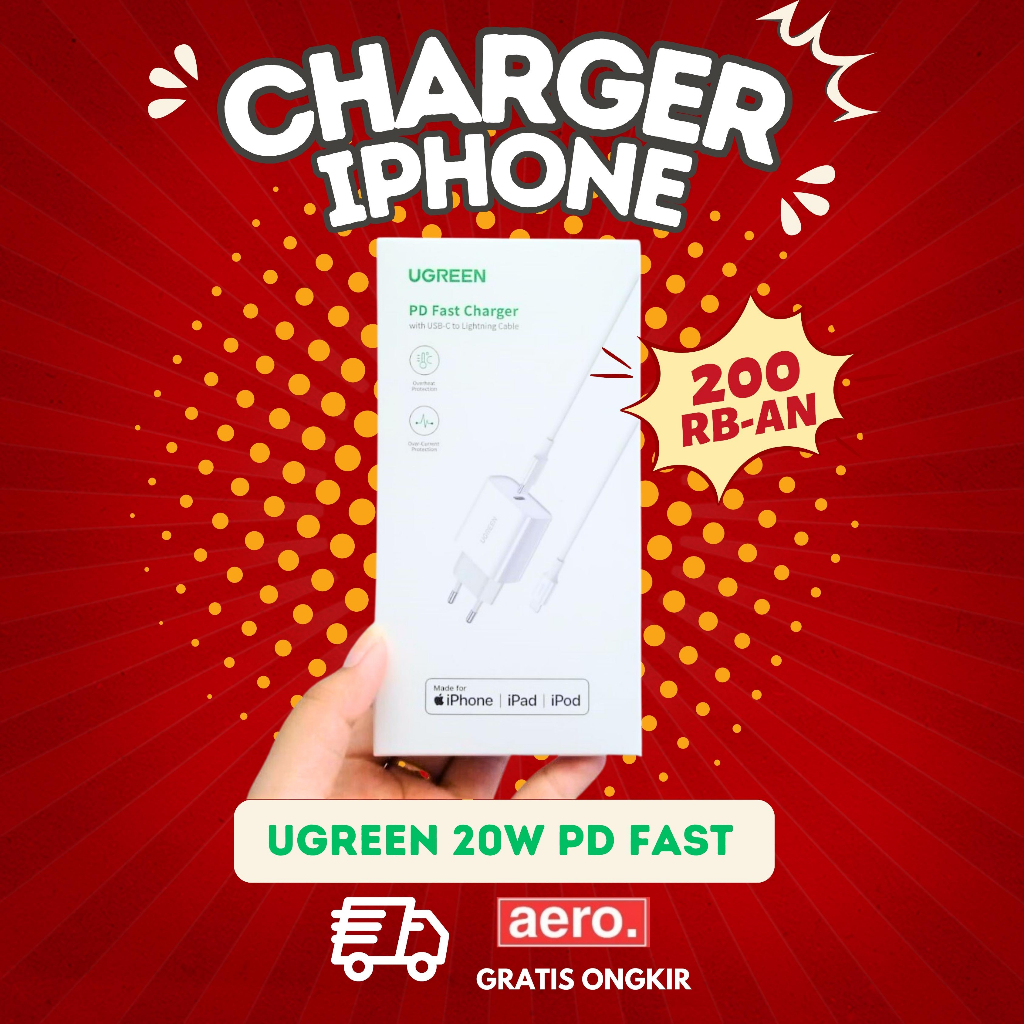 charger iphone ugreen 20w fast charging