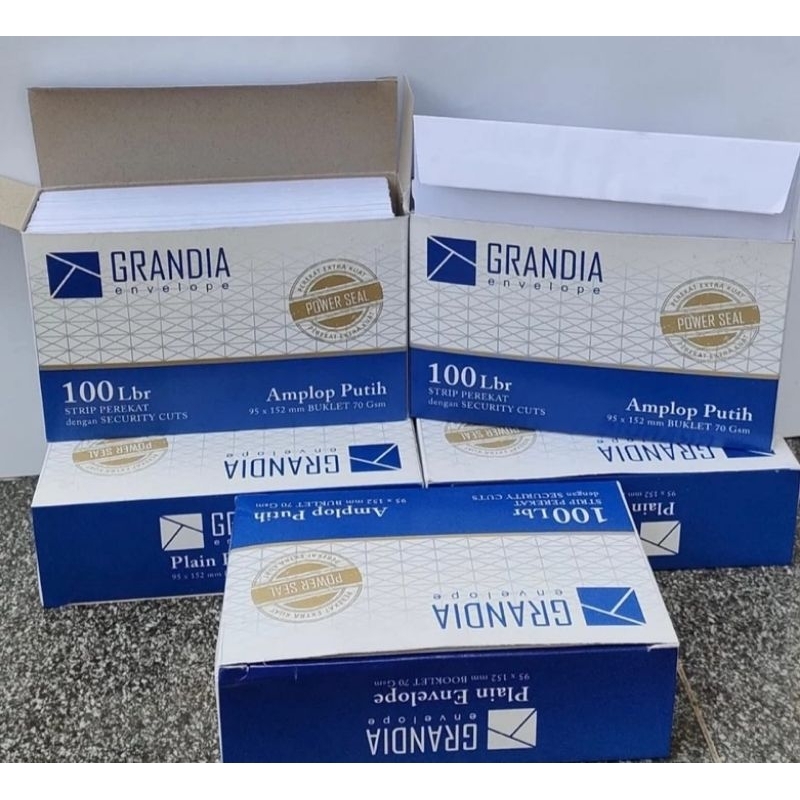 

AMPLOP PUTIH POLOS PELEKAT LEM ISI 100 LBR