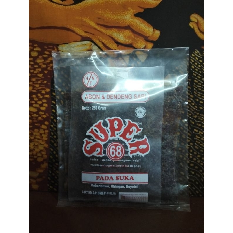 

abon & dendeng sapi super 68 250gram