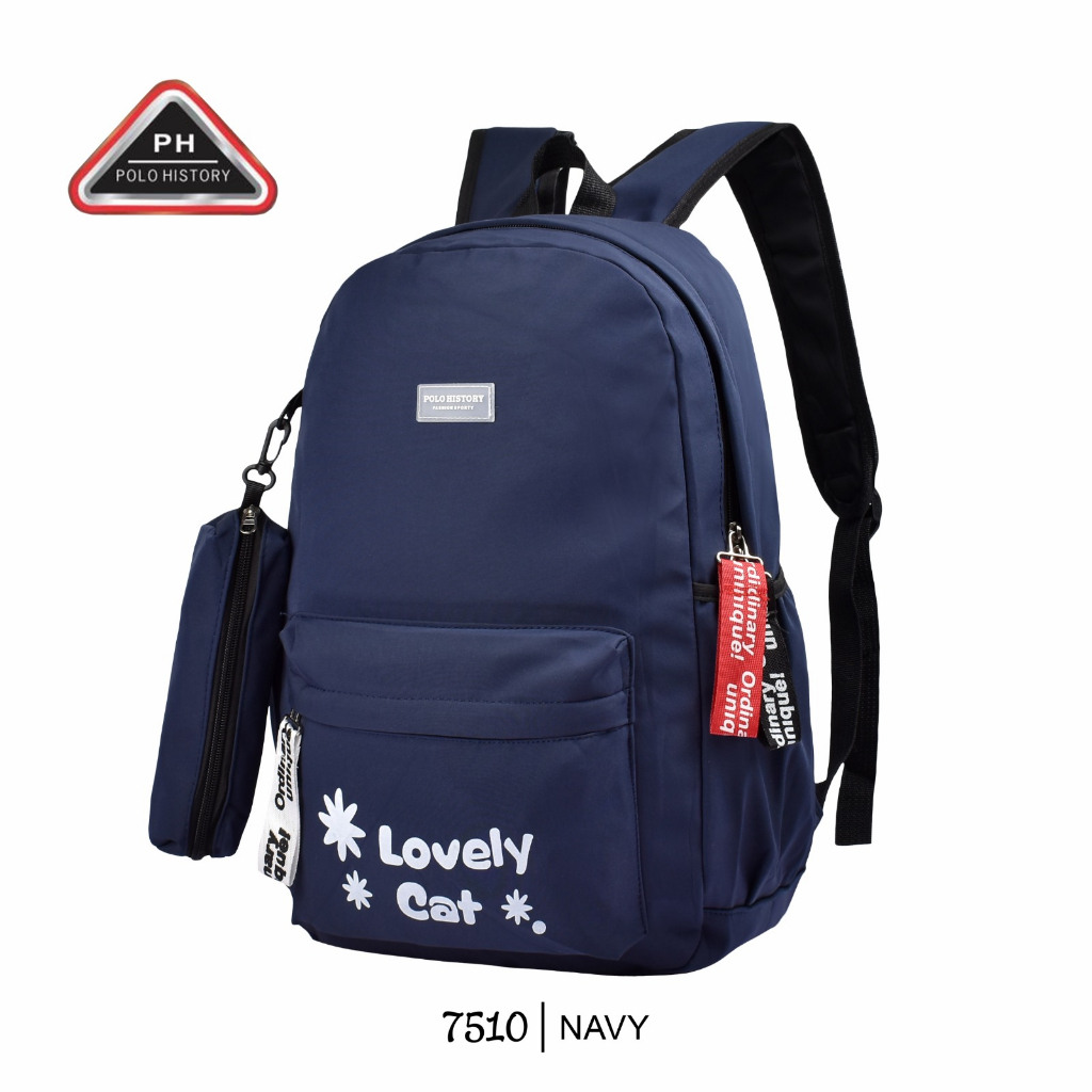 ( RSBY ) Tas Ransel Sekolah Polo History 7510 Tas Wanita Import Tas Ransel Fashion Tas Punggung Free