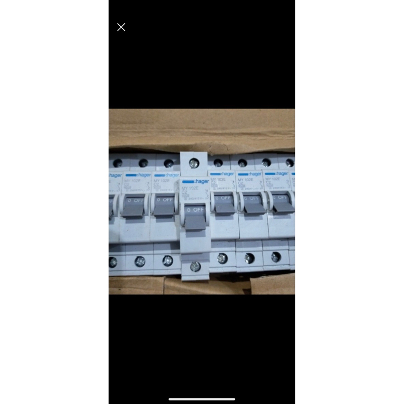 MCB 1P hager 2A 4A 6A