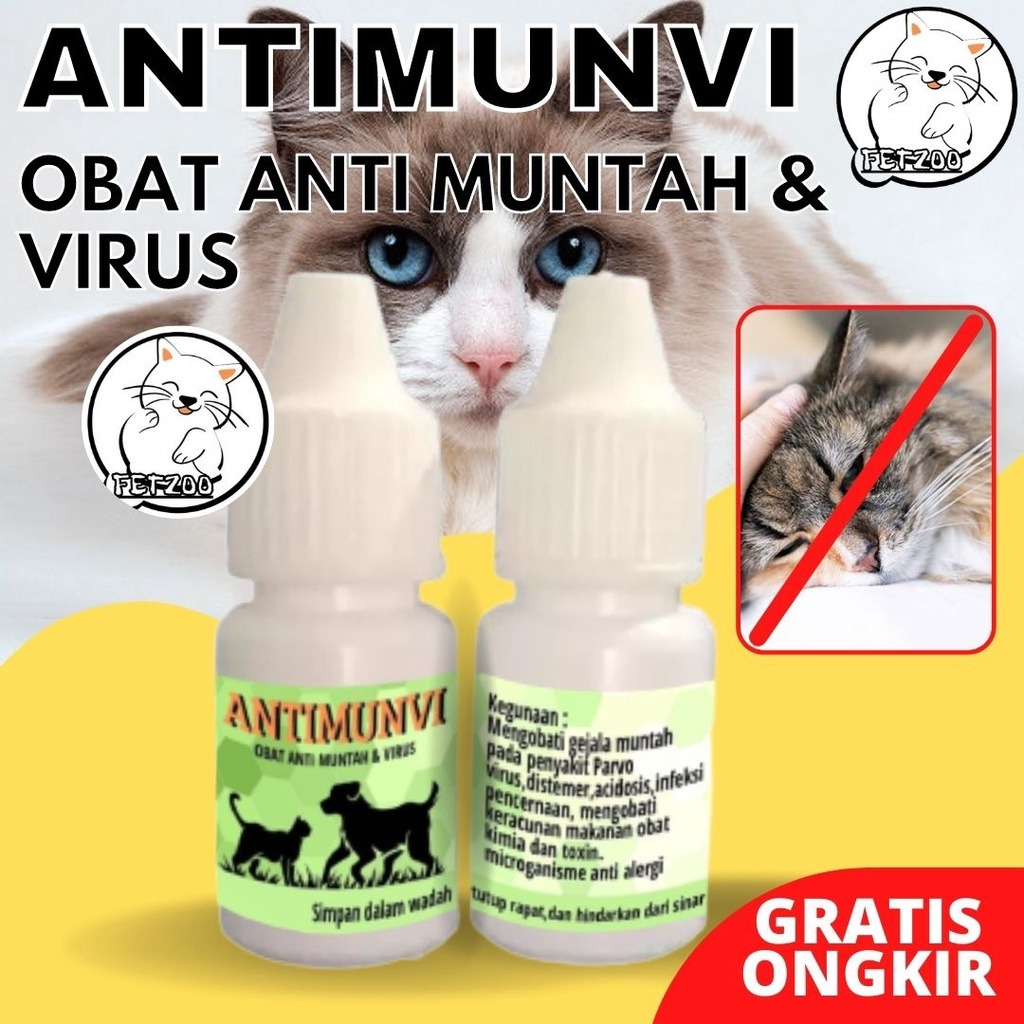 Antimunvi Antimun Anti Muntah Mual Sakit Perut Kucing Anjing