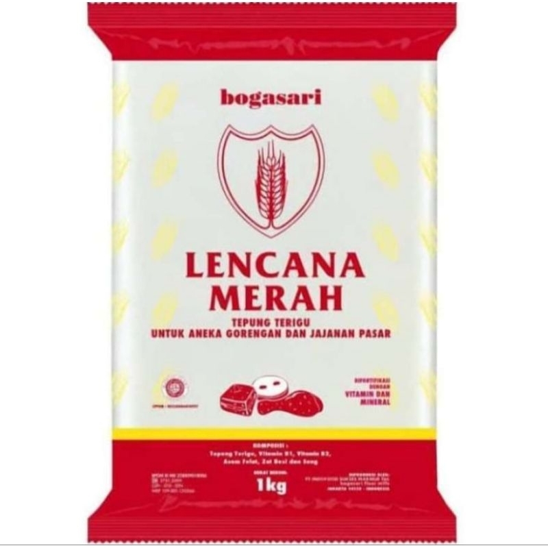 

Tepung Terigu Lencana Merah 1 Kg