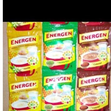 

3 energen bubuk dengn varisan rasa 3