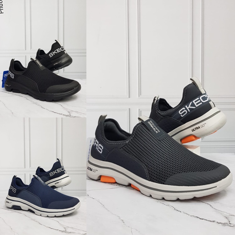 TERMURAH Sepatu Skechers Gowalk 5 Downdraft Man / Skecher / Go walk5 / Down draft Slip On Pria