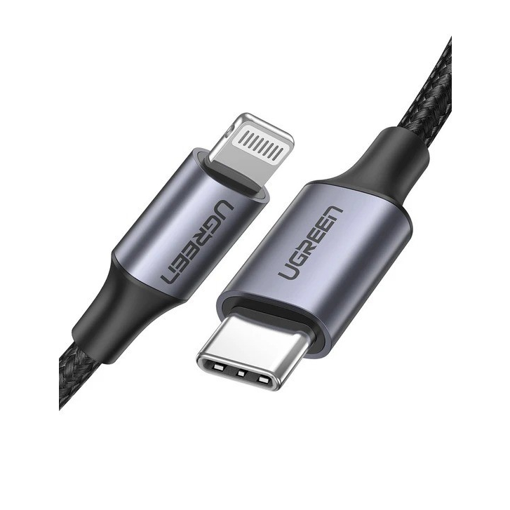 UGREEN Kabel Data iPhone USB C to Lightning PD Fast Charging MFI 1M