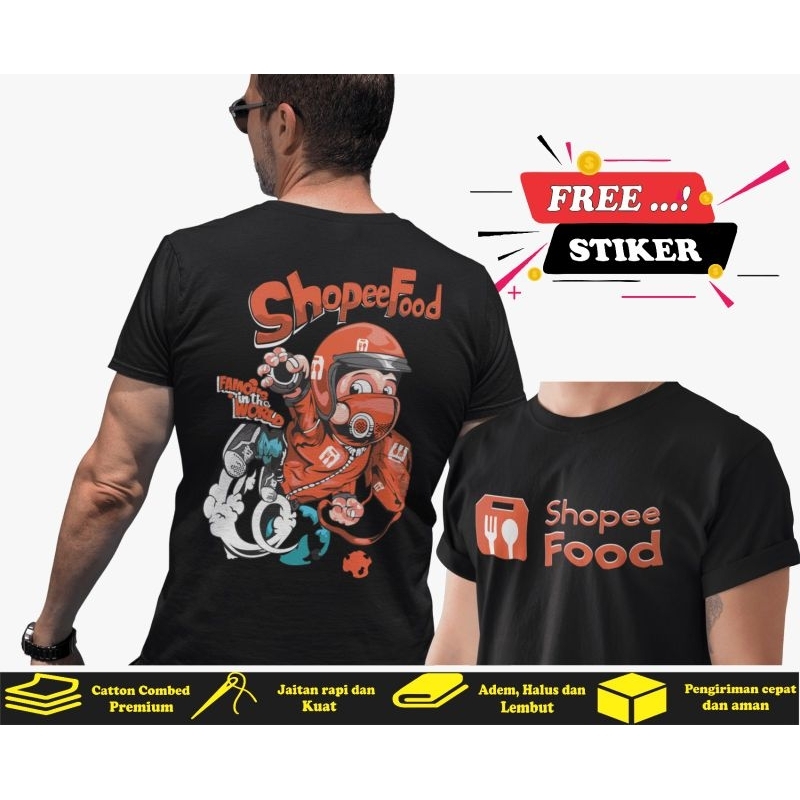 KaosPria  Keren SOPEE FOOD Lengan panjang & pendek Catton 24S Premium Tebal Halus dan Lembut  Baju k