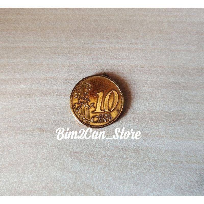 Numismatik Koin Kuno Euro 10 cent