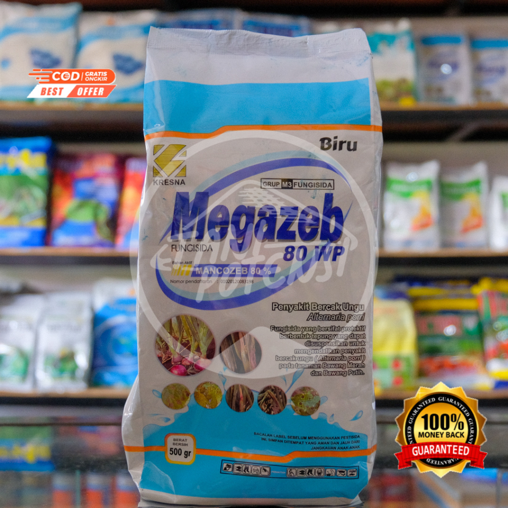 Megazeb kemasan 500gr fungisida kontak mankozeb